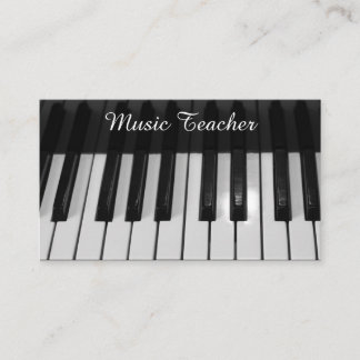 Cartão De Visita Professor de Música Profissional