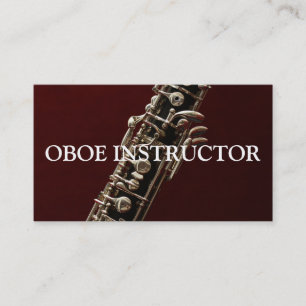 Cartão De Visita Professor de Musicatura de OBOE INSTRUTOR