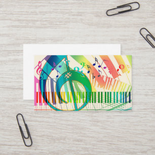 Cartão De Visita Professor de Piano
