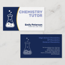 Professor de Química | Acentos Dourados Azul-Marin