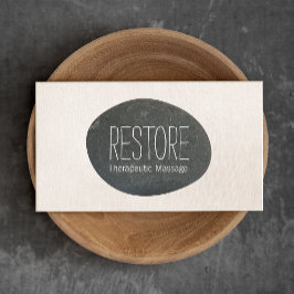 Cartão De Visita Professor de Terapia e Meditação em Massagem