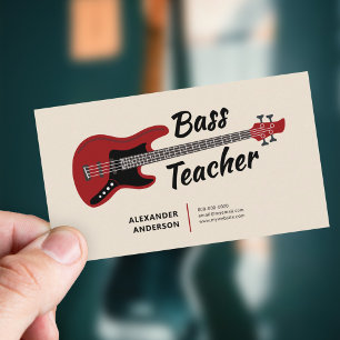 Cartão De Visita Professor de Violão Bass