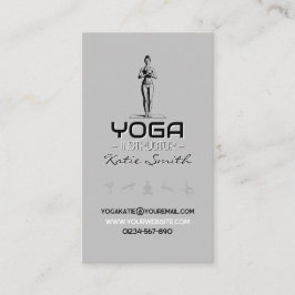 Cartão De Visita Professor de Yoga/Cartão de visita de Instrutor