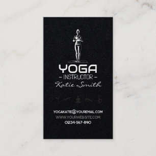 Cartão De Visita Professor de Yoga/Cartão de visita de Instrutor
