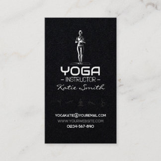 Cartão De Visita Professor de Yoga/Cartão de visita de Instrutor
