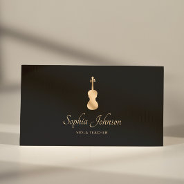 Cartão De Visita Professor Dourado Profissional