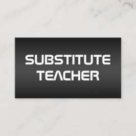 Cartão De Visita Professor Substituto em Chamada