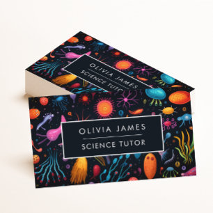 Cartão De Visita Professora de Educação em Biologia Científica