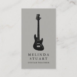 Cartão De Visita Professora de Violão de Músicos Minimalista Modern