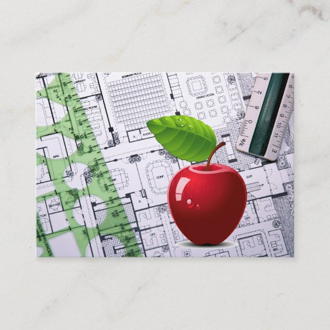 Cartão De Visita Professora/Diretor/Cartão de visita de Educação (Frente)