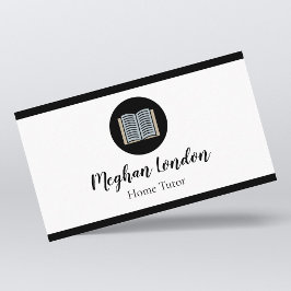 Cartão De Visita Professora do Home Tutor e Educador Simples e Mini