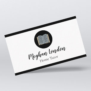 Cartão De Visita Professora do Home Tutor e Educador Simples e Mini