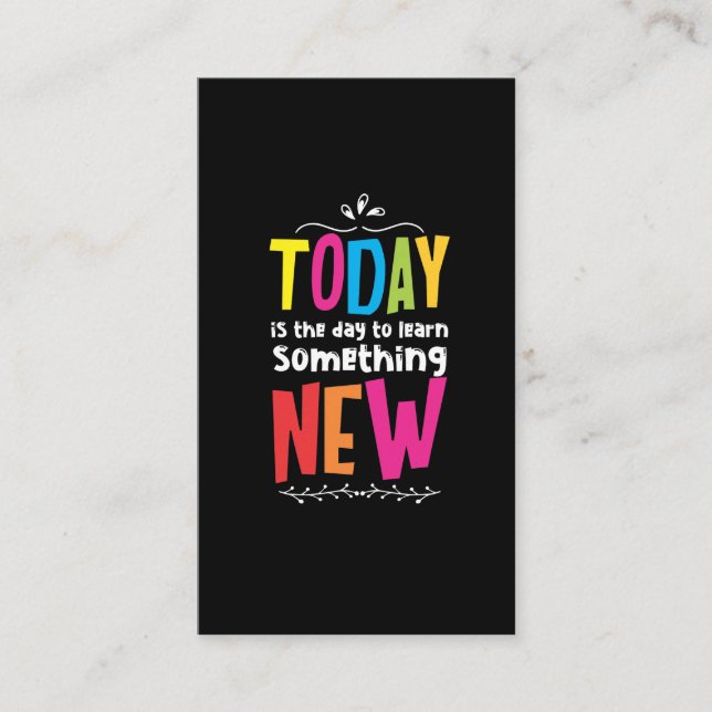 Cartão De Visita Professora Ensino Escolar Positivo (Frente)