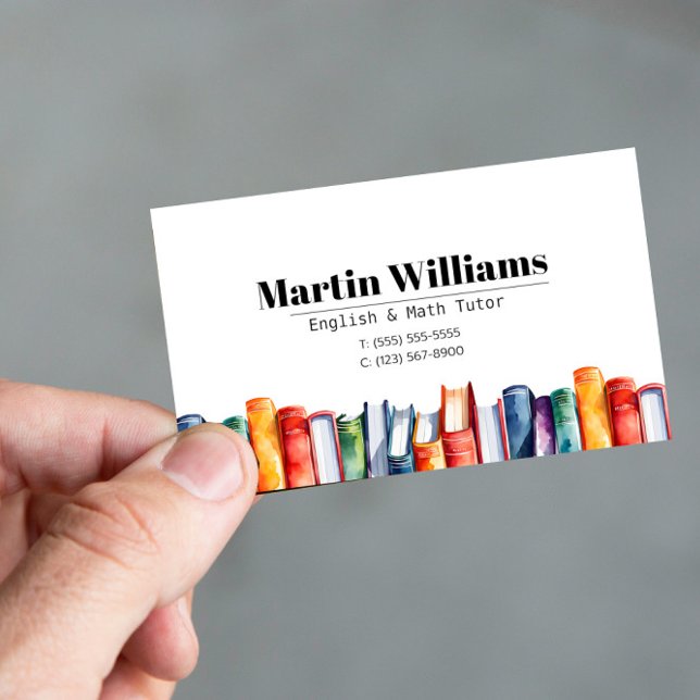 Cartão De Visita Professora Tutor HomeSchool (Criador carregado)