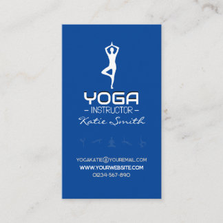 Cartão De Visita Professores/Cartão de visita de Instrutores Yoga
