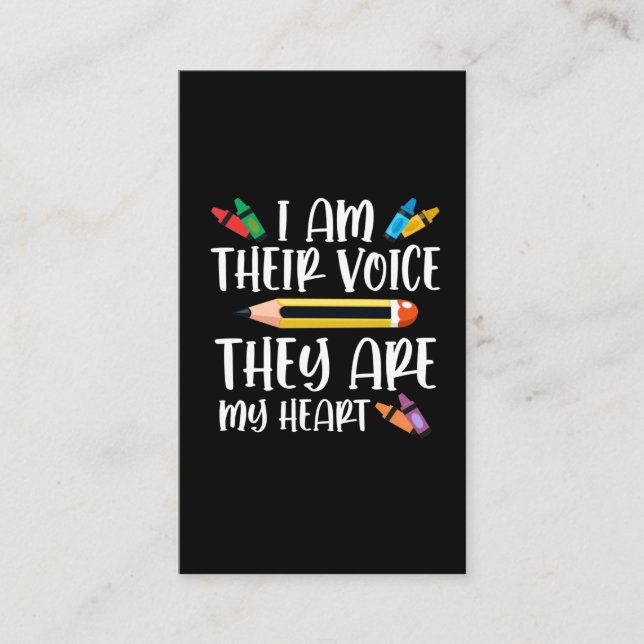 Cartão De Visita Professores Especiais em Educação Frota De Volta À (Frente)