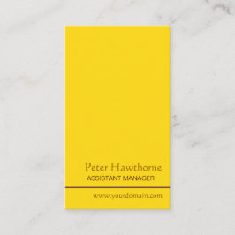 Cartão De Visita Profissão minimalista Dourado mínima pessoal