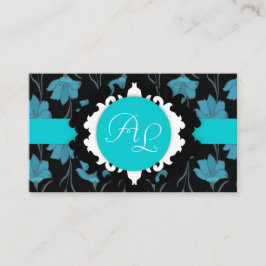 Cartão De Visita Profissão universal de padrão floral