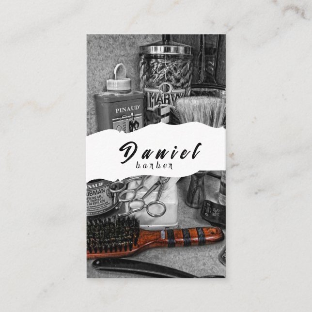 Cartão De Visita Profissionais de cabelo - seu estilo de assinatura (Frente)