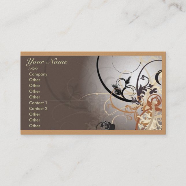 Cartão de visita profissional abstrato frente e (Frente)