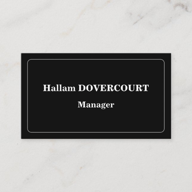 Cartão de visita profissional antigo movido (Frente)