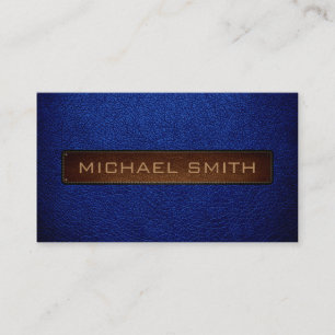 Cartão De Visita Profissional azul do olhar do couro da força aér