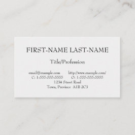 Cartão de visita profissional básico