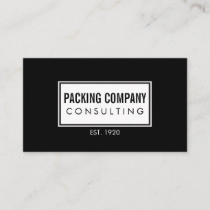 Cartão De Visita Profissional/beira simples Embellished/preto