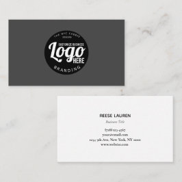 Cartão de visita profissional com logotipo