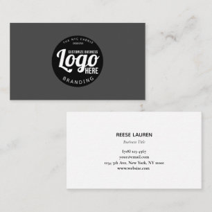 Cartão de visita profissional com logotipo