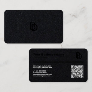 Cartão de visita profissional com régua (cm)