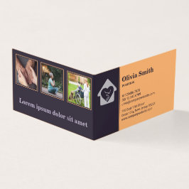 Cartão de visita profissional de assistência aos i