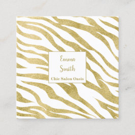 Cartão de visita profissional de beleza luxuosa