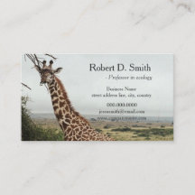 Profissional de ciência de girafa selvagem african