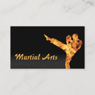 Cartão De Visita Profissional de Combate de Artes Marciais