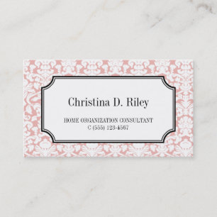 Cartão De Visita Profissional de consultoria de quadros de borda de