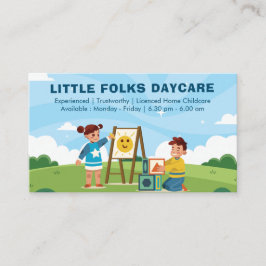 Cartão De Visita Profissional de creche | infantários licenciados