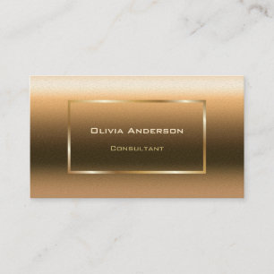 Cartão De Visita Profissional de Equipe Dourada