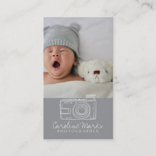 Cartão De Visita Profissional de fotografia moderna