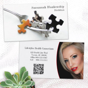 Cartão De Visita Profissional de Integridade de Código QR e Foto P