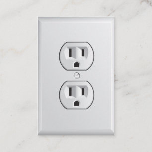 Cartão De Visita Profissional de Manutenção de Saída Eletrônica