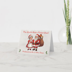 Cartão de Visita Profissional de Papai Noel Saudan