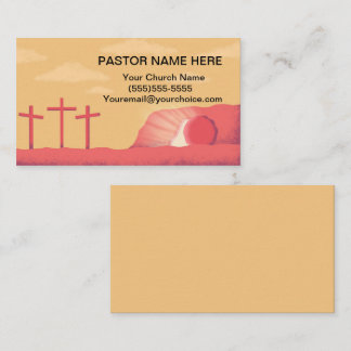 Cartão de visita profissional de pastor
