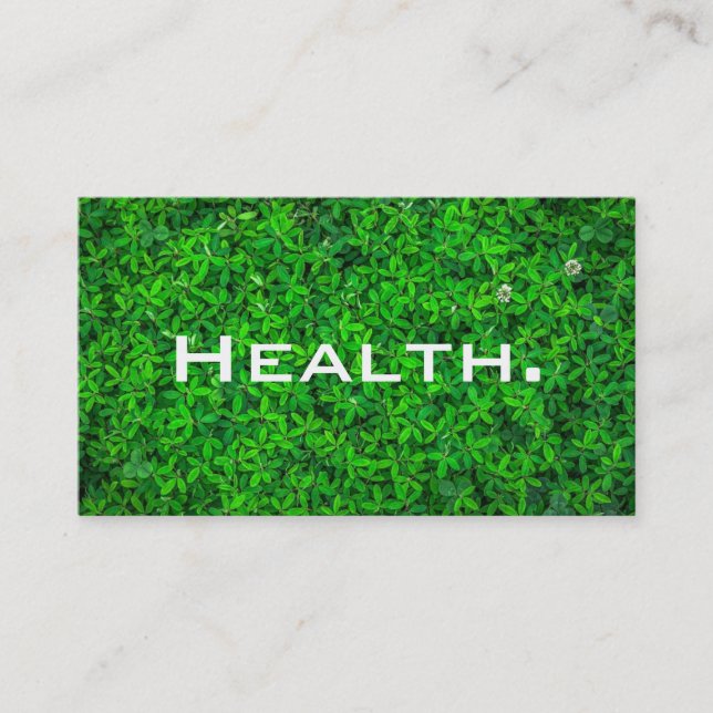 Cartão De Visita Profissional de Saúde - Formador Pessoal - Naturez (Frente)