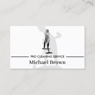 Cartão De Visita Profissional de Serviço de Limpeza de Agregados Fa