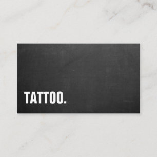 Cartão de visita profissional de tatuagem em quadr