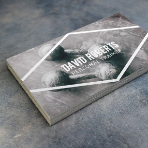 Cartão De Visita Profissional de Treinador Pessoal de Malhação