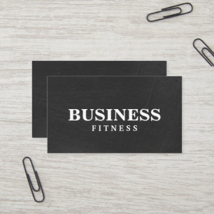 Cartão De Visita Profissional de Treinamento de Fitness Quadro Negr