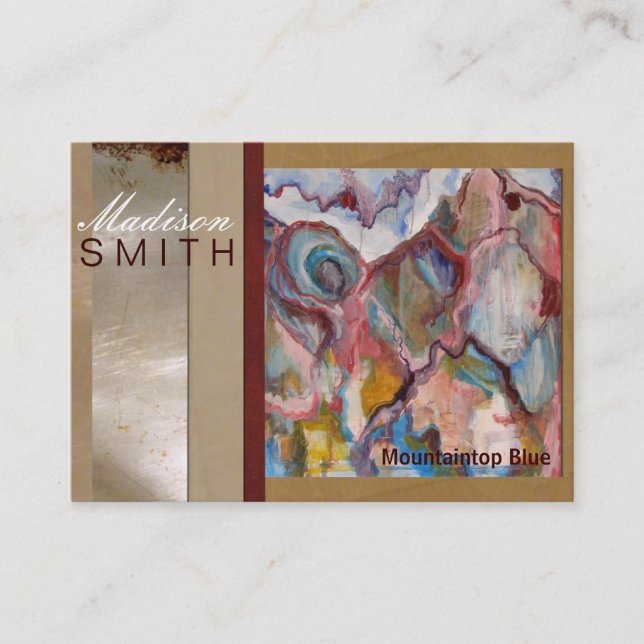 Cartão De Visita Profissional do artista (Frente)