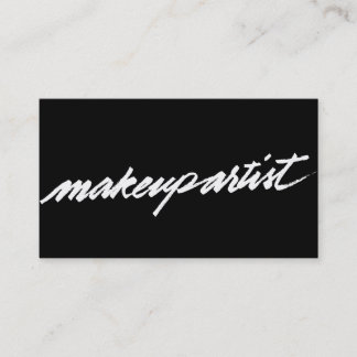 Cartão de visita profissional do M.U.A. do